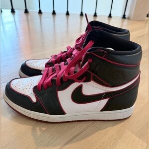 Jordan Athletic Shoes Black White Red